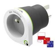Cestovný adaptérový adaptér Q2Power z Poľska / Francúzska do Číny, Austrálie Cestovný adaptérový adaptér Q2Power z Poľska / Francúzska do Číny, Austrálie
