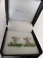 Exkluzívne manžetové gombíky. Jeep Vzrušujúce tričko Exkluzívne manžetové gombíky. Jeep Vzrušujúce tričko