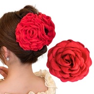 SPONA SPONA VEĽKÁ VLASOVÁ RUŽOVÁ ČERVENÁ, PÔSOBNÁ, ELEGANTNÁ, MÓDNA, 10 CM SPONA SPONA VEĽKÁ VLASOVÁ RUŽOVÁ ČERVENÁ, PÔSOBNÁ, ELEGANTNÁ, MÓDNA, 10 CM
