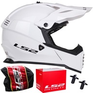 LS2 MX437 FAST EVO BIELA KRÍŽOVÁ ATV PRILBA biela LS2 MX437 FAST EVO BIELA KRÍŽOVÁ ATV PRILBA biela