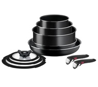 Sada hrncov Tefal Ingenio Easy Cook & Clean, nehrdzavejúca oceľ, 10 ks. Sada hrncov Tefal Ingenio Easy Cook & Clean, nehrdzavejúca oceľ, 10 ks.