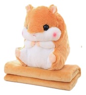PLYŠOVÝ VANKÚŠ CUDDLE DEKA HAMSTER 3v1 DEKA PLYŠOVÝ VANKÚŠ CUDDLE DEKA HAMSTER 3v1 DEKA