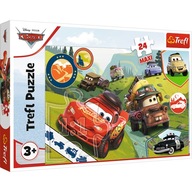 PUZZLE 24 MAXI VEĽKÝCH ZIGZAKOVÝCH AUTÍČEK 3 AUTÁ 3 KOCKY PUZZLE 24 MAXI VEĽKÝCH ZIGZAKOVÝCH AUTÍČEK 3 AUTÁ 3 KOCKY