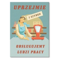 Darčekový retro kovový plagát, vintage PRL plech Darčekový retro kovový plagát, vintage PRL plech
