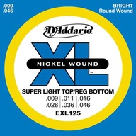 Struny pre elektrickú gitaru D'Addario EXL125 9-46 Struny pre elektrickú gitaru D'Addario EXL125 9-46