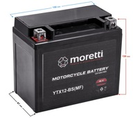 Akumulátor Moretti AGM (Gel) MTX12-BS
