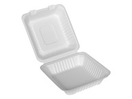 Menu Box obedové balenie so sebou z cukrovej trstiny 20x20x7,5cm Menu Box obedové balenie so sebou z cukrovej trstiny 20x20x7,5cm