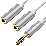 MINI JACK SPLITTER KÁBEL 3,5MM VEGGIEG AUX OFC MINI JACK SPLITTER KÁBEL 3,5MM VEGGIEG AUX OFC