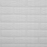 3D biela tehlová tapeta na netkanej textílii 13537-10