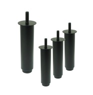 Nohy 20 - 30 cm oceľové nastaviteľné nohy s kolíkom M10 x 30 mm, čierna povala Nohy 20 - 30 cm oceľové nastaviteľné nohy s kolíkom M10 x 30 mm, čierna povala