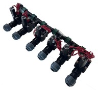 Zberač Hunter 6 solenoidových ventilov PGV 100, potrubie 25