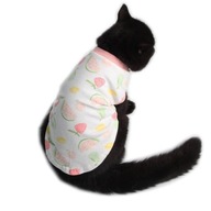 Bavlnené tričko pre mačku LUCY Pink L
