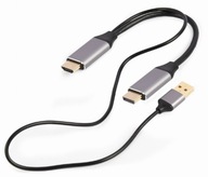 GEMBIRD adaptér HDMI na DP 4K M 60Hz s napájaním cez USB-A GEMBIRD adaptér HDMI na DP 4K M 60Hz s napájaním cez USB-A