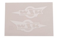Nálepka na palivovú nádrž WSK 125 biela
