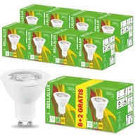 8x GU10 LED žiarovka 5W 50W 2700K BELLALUX + ZADARMO 8x GU10 LED žiarovka 5W 50W 2700K BELLALUX + ZADARMO