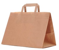 HNEDÁ eko papierová taška na TAKE AWAY 32x22x25 125x HNEDÁ eko papierová taška na TAKE AWAY 32x22x25 125x