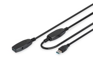 Predlžovací kábel USB 3.0 SuperSpeed ​​Typ USB A/USB A M/F aktívny Čierny 1