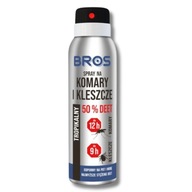 Sprej na komáre a kliešte 50 % DEET BROS 180 ml PÔSOBÍ AŽ 12 HODÍN Sprej na komáre a kliešte 50 % DEET BROS 180 ml PÔSOBÍ AŽ 12 HODÍN