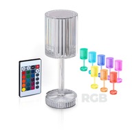 RGB+W CRYSTAL LED nočná lampa do projektora, USB diaľkové ovládanie