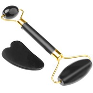 Roller Jade Roller pre masáž Gua Sha kameňmi Roller Jade Roller pre masáž Gua Sha kameňmi
