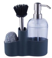 Kuchynský dávkovač s kefou a drôtenkou 480 ml COOKINI Kuchynský dávkovač s kefou a drôtenkou 480 ml COOKINI