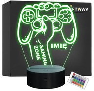 3D Gaming Zone Pad Night Light Darček pre hráča ako darček 3D Gaming Zone Pad Night Light Darček pre hráča ako darček