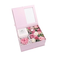 Darčeková krabička na ružové mydlo Romantické na ružové