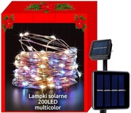 VIANOČNÉ SOLÁRNE LAMPY 200LED VIACFAREBNÝ DRÔT VIANOČNÉ SOLÁRNE LAMPY 200LED VIACFAREBNÝ DRÔT