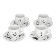 Bialetti Carousel Sada 4 šálok s podšálkou Bialetti Carousel Sada 4 šálok s podšálkou