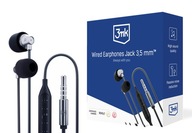 Slúchadlá do uší 3MK Wired Earphones 3,5 mm jack Slúchadlá do uší 3MK Wired Earphones 3,5 mm jack
