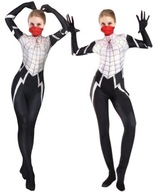 JEDNORÁZOVÝ HODVÁBNY CINDY MOON SPIDERMAN SPIDER COSPLAY XS S 158 164 CM JEDNORÁZOVÝ HODVÁBNY CINDY MOON SPIDERMAN SPIDER COSPLAY XS S 158 164 CM