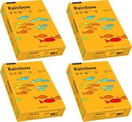 Kopírovací papier Rainbow A4 80g 500 listov oranžový x4