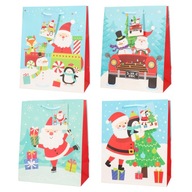 Vianočná darčeková taška 32x44 Santa Claus 12 ks