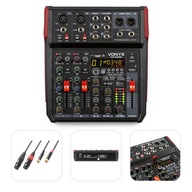 6-kanálový hudobný mixpult BT DSP REC + XLR/RCA kábel