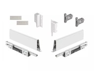 Hafele Matrix S35 zásuvka biela nízka 400 H86 L400 Soft Close 35kg 3D Hafele Matrix S35 zásuvka biela nízka 400 H86 L400 Soft Close 35kg 3D