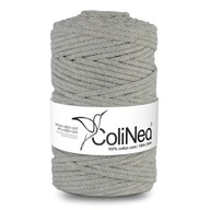 Colinea String sa opliekol pre makramu 100% bavlnu, 5 mm 100 m, šedá Colinea String sa opliekol pre makramu 100% bavlnu, 5 mm 100 m, šedá