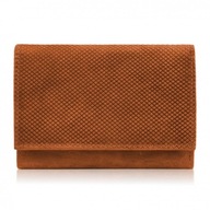 Dámska kožená peňaženka s geometrickými vzormi, malá vintage oranžová RFID Dámska kožená peňaženka s geometrickými vzormi, malá vintage oranžová RFID