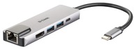 Hub splitter 5v1 2xUSB 3.0 +USB-C +HDMI +RJ-45 Hub splitter 5v1 2xUSB 3.0 +USB-C +HDMI +RJ-45