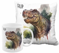 SÚPRAVA VANKÚŠKOV DINOSAUR T-REX SÚPRAVA HRNÍČKOV S NÁZVOM SÚPRAVA VANKÚŠKOV DINOSAUR T-REX SÚPRAVA HRNÍČKOV S NÁZVOM