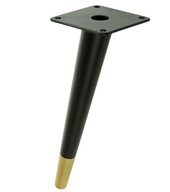 Oceľová šikmá noha, kužeľ 30 cm, čierna + mosadz Oceľová šikmá noha, kužeľ 30 cm, čierna + mosadz