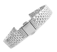 Strieborný oceľový náramok na hodinky 14mm FINE Strieborný oceľový náramok na hodinky 14mm FINE