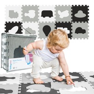 BabyOno FOAM PUZZLE MAT vozidlá 10 ks 1 m2