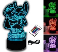 LILO A STICH 3D LED NOČNÁ LAMPA RGB FARBY DIAĽKOVÉ LILO A STICH 3D LED NOČNÁ LAMPA RGB FARBY DIAĽKOVÉ
