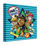 Paw Patrol Chase Rubble Obraz na plátne 30x30 cm Paw Patrol Chase Rubble Obraz na plátne 30x30 cm