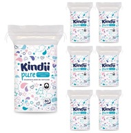 Kozmetické tampóny Kindii Cleanic 7x60 kusov