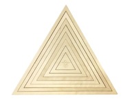 Trojuholníková základňa, sada rámu makramé