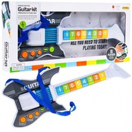 Farebná elektrická gitara pre deti 3+ Hudobný nástroj + Zvuky svätých