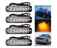 4 LED VÝSTRAŽNÉ SVETLO STROBOSKOP CESTOVNÁ POMOC 4 LED VÝSTRAŽNÉ SVETLO STROBOSKOP CESTOVNÁ POMOC