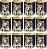 Flipper s hovädzím mäsom a hydinou 12 x 800 g krmiva pre psov