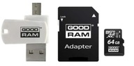 GOODRAM 64 GB micro SD XC CL10 UHS 100 MBs + čítačka GOODRAM 64 GB micro SD XC CL10 UHS 100 MBs + čítačka